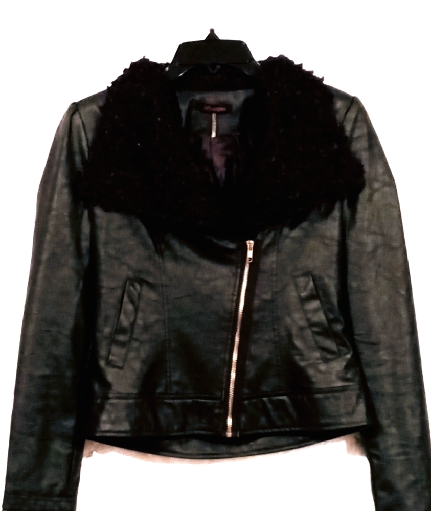 Faux leather jacket